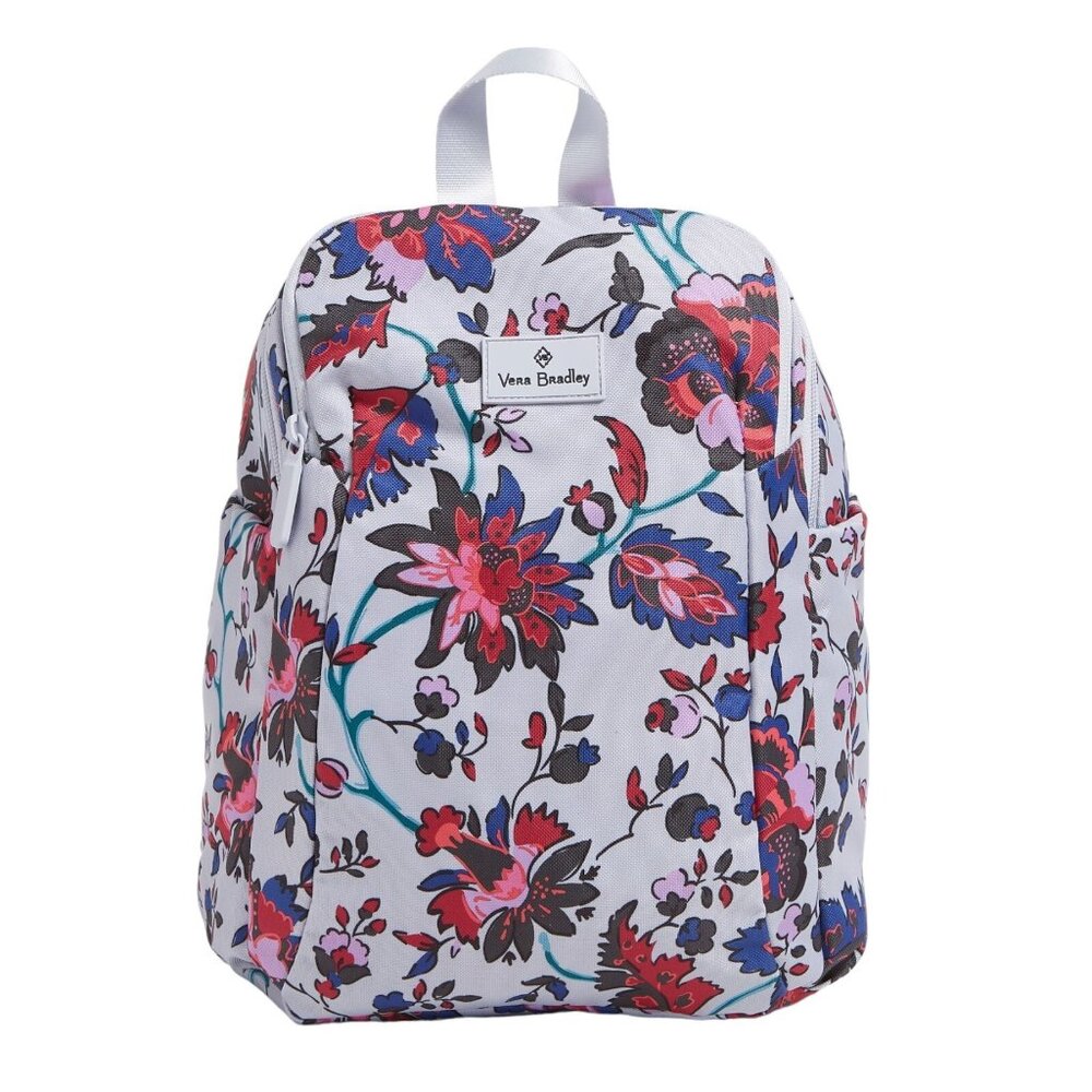 Vera Bradley Vineyard Floral Sporty Compact Backpack Lightweight & Stylish NEW